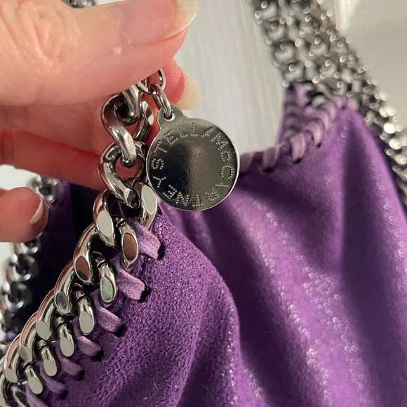 ❌SOLD❌ Stella McCartney Purple Chain-Trimmed Women's Bag EUC - Picture 3 of 9
